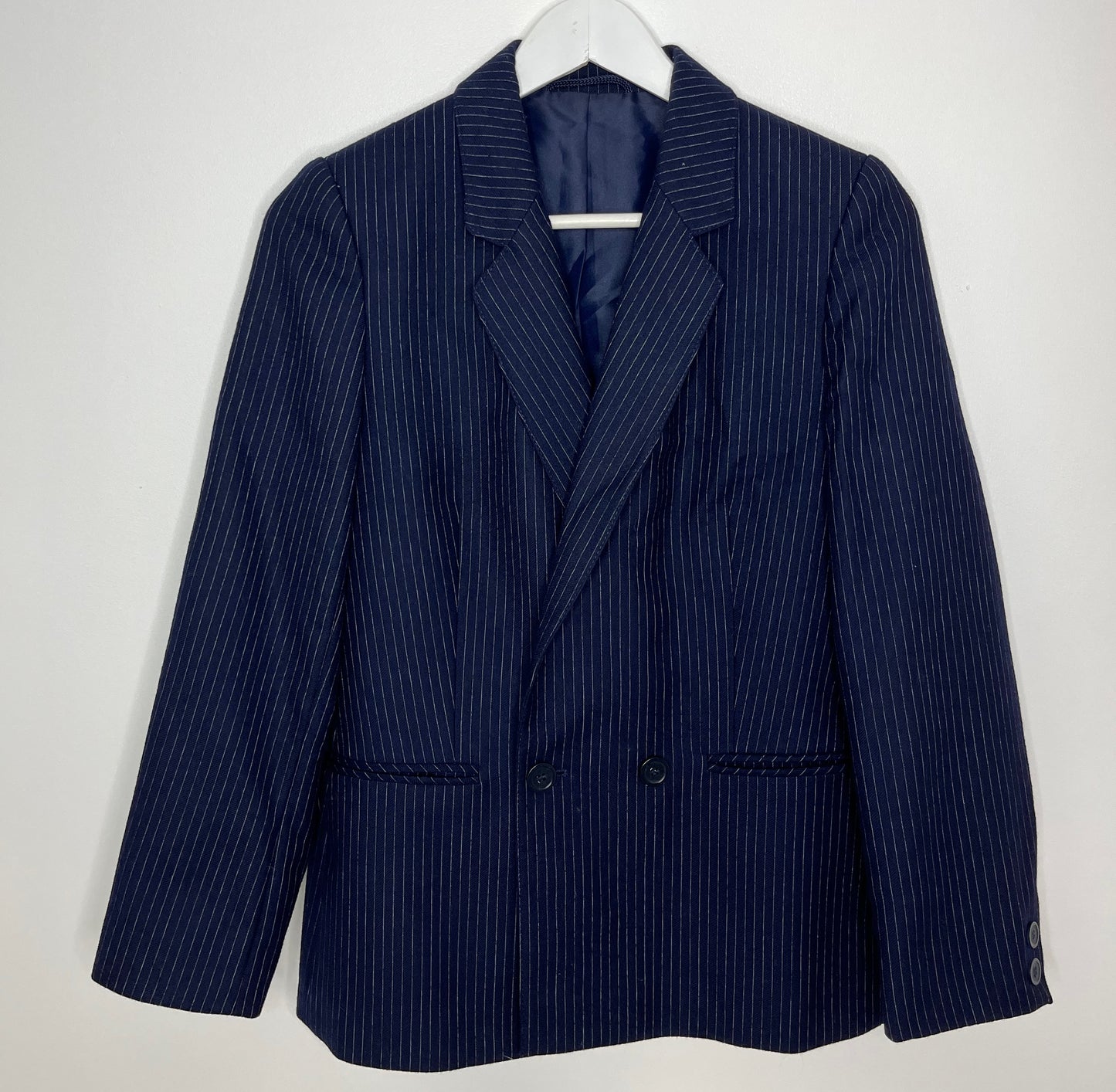 Pin Stripe Navy Blazer