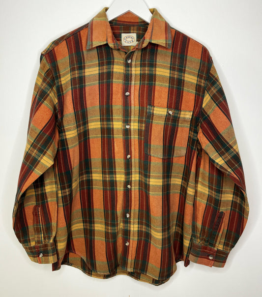 Warm Tone Checked Vintage Shirt