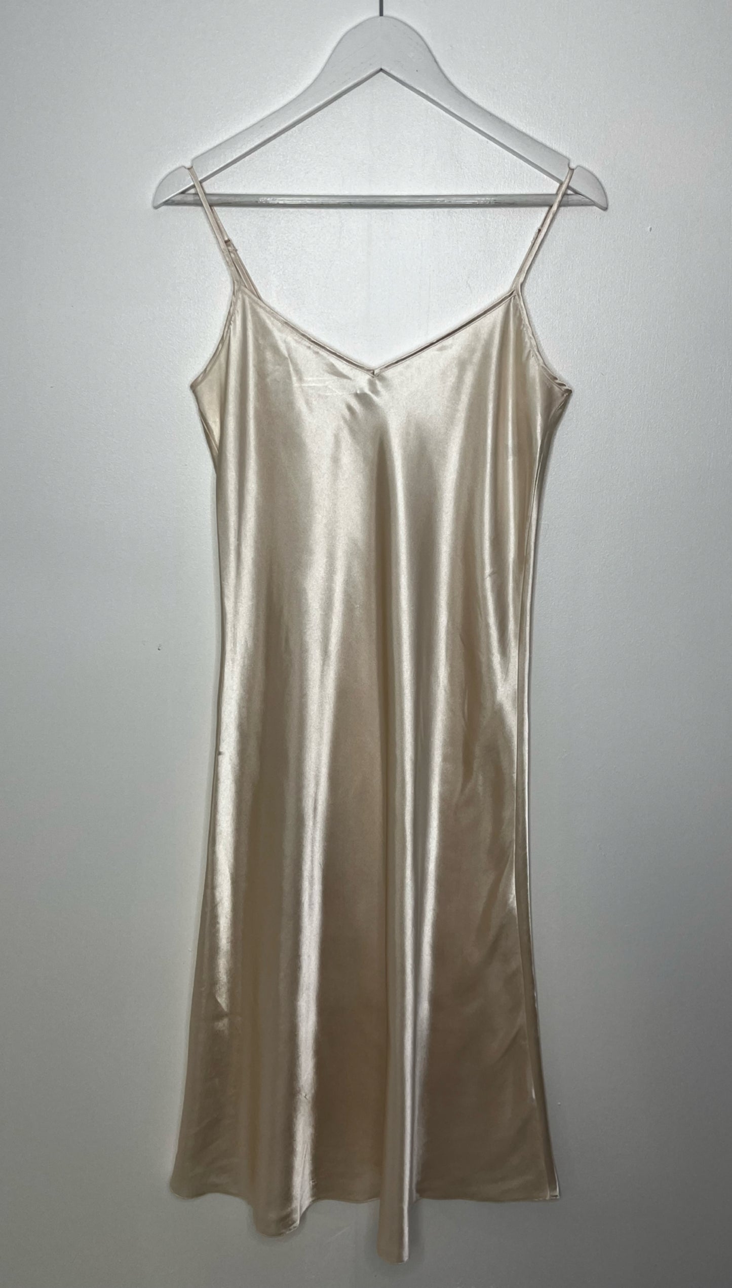 Satin Champagne Slip Dress