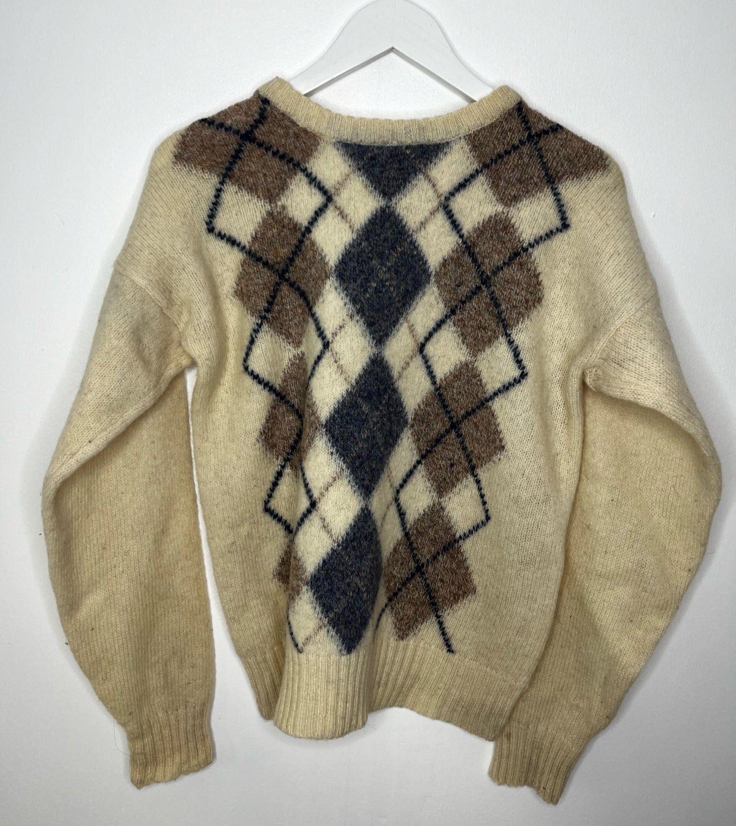 Cream Wool Vintage Jumper