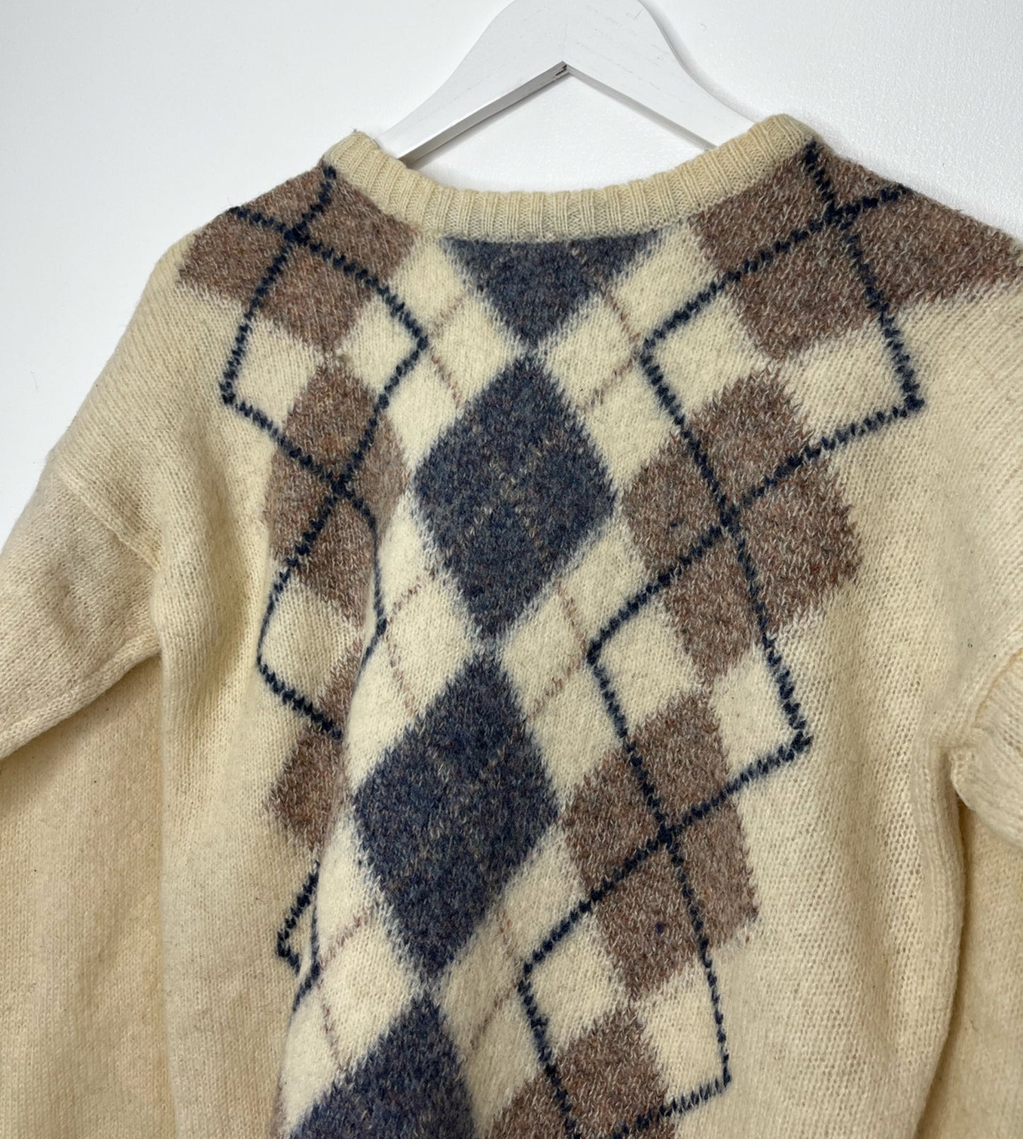 Cream Wool Vintage Jumper