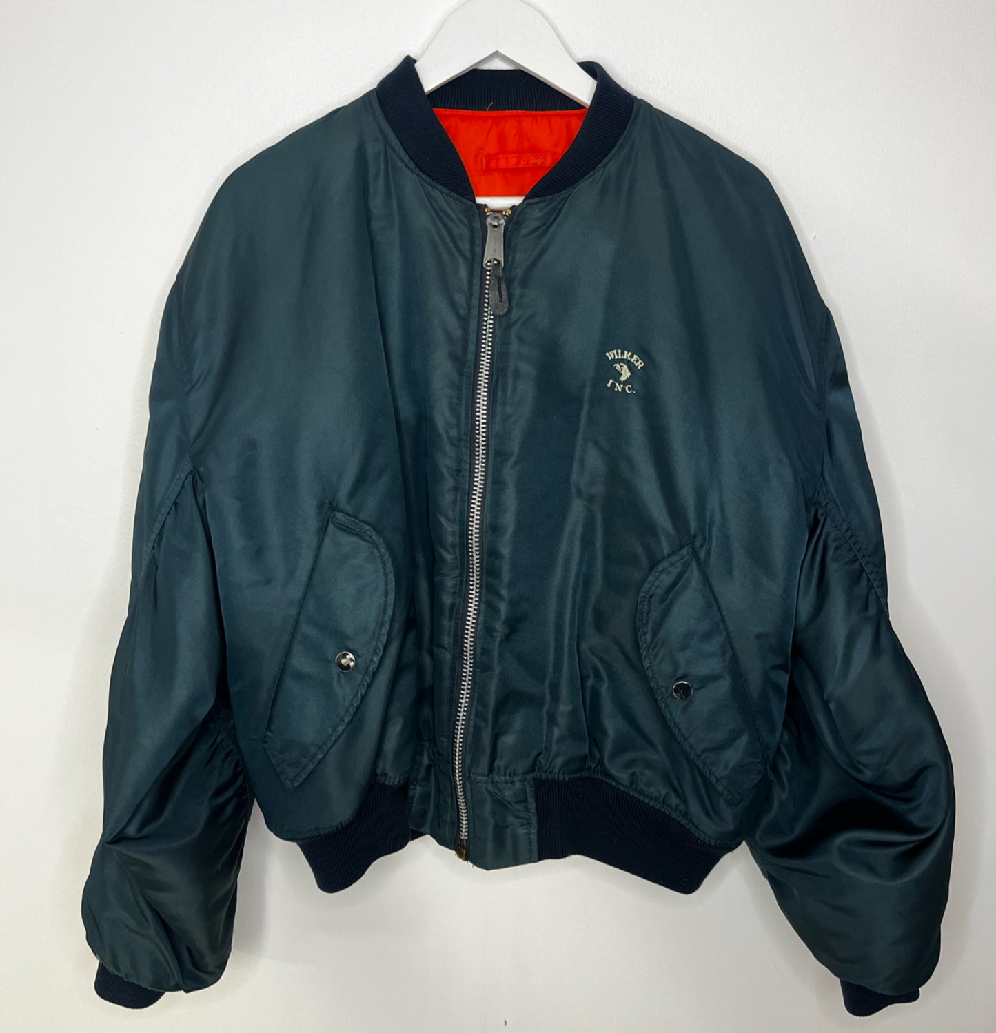 Reversible Orange Navy Flight Jacket