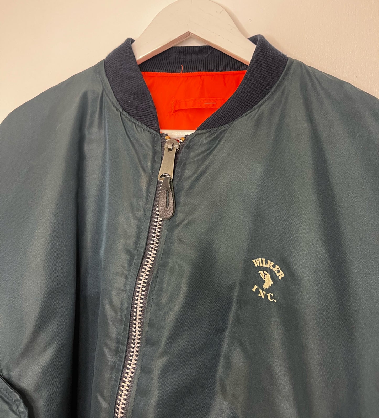 Reversible Orange Navy Flight Jacket