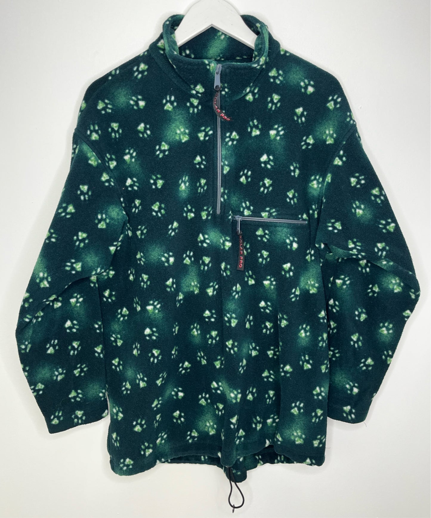 Paw Print Quarter Zip Fleece