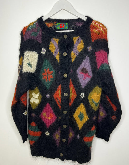 Colourful Vintage Unique Cardigan