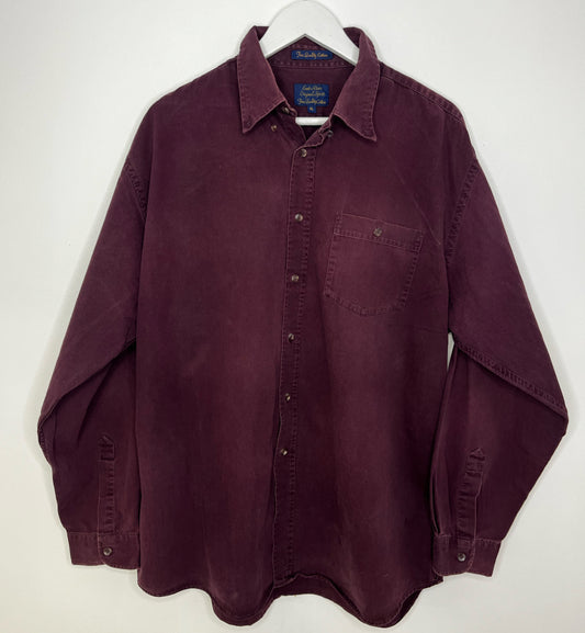 Thick Cotton Plum Vintage Shirt