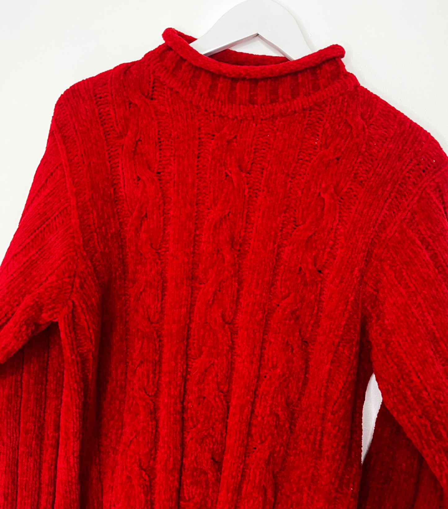 Red Chenille Cosy Jumper