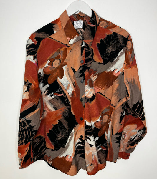 Orange Abstract Shirt