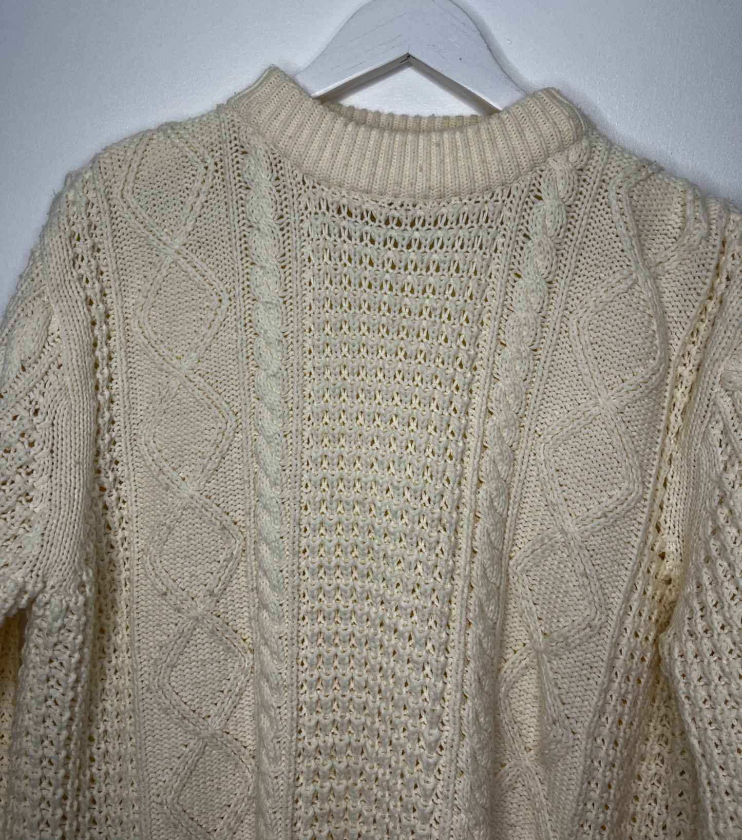 Cream Cable Knit Jumper