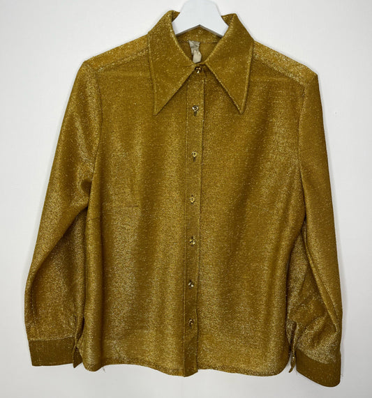 True Vintage Gold Sparkly Shirt