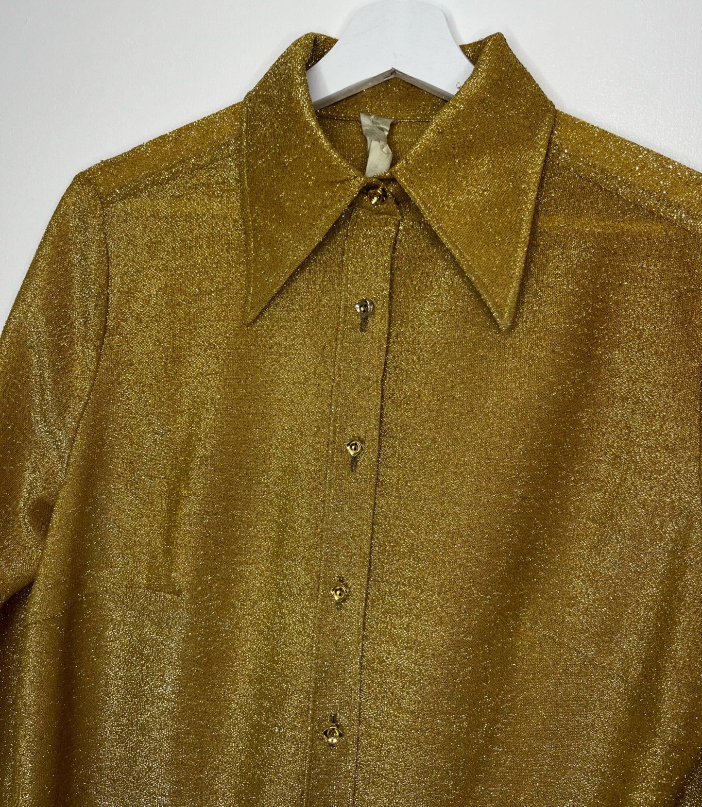 True Vintage Gold Sparkly Shirt