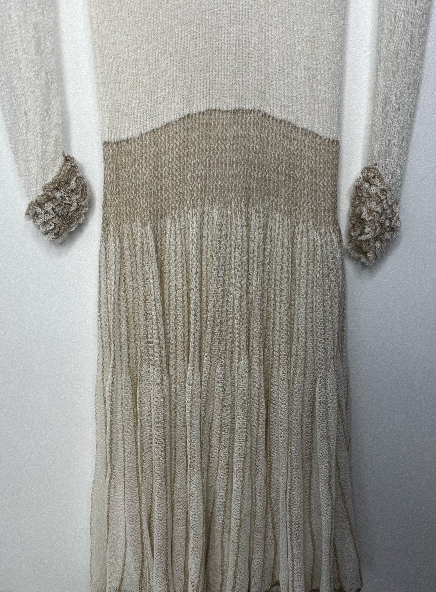 Vintage Crochet Cream Dress