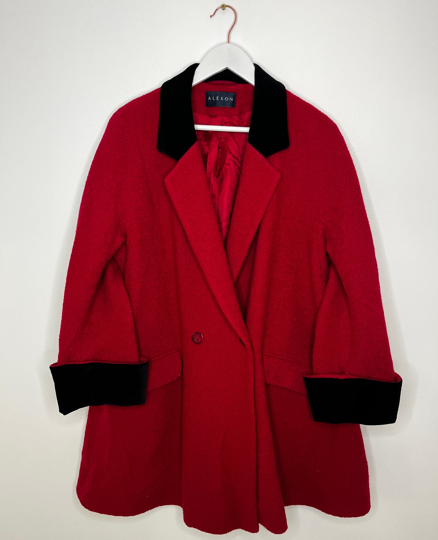 Red Black Smart Longer Coat