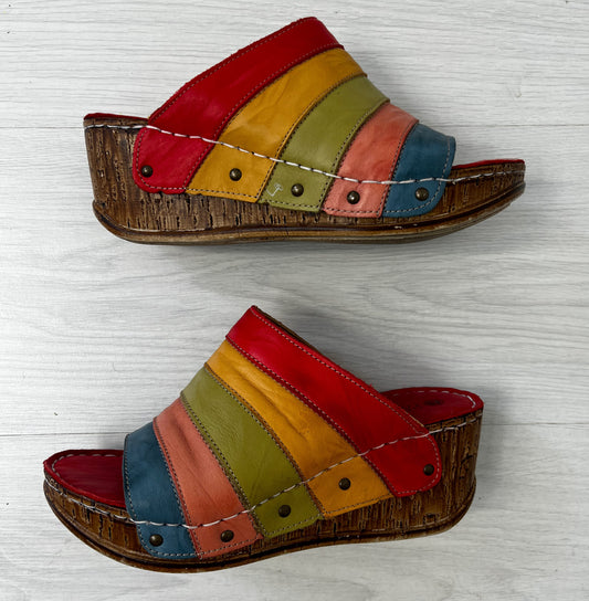 Colourful Vintage Wedge Shoe