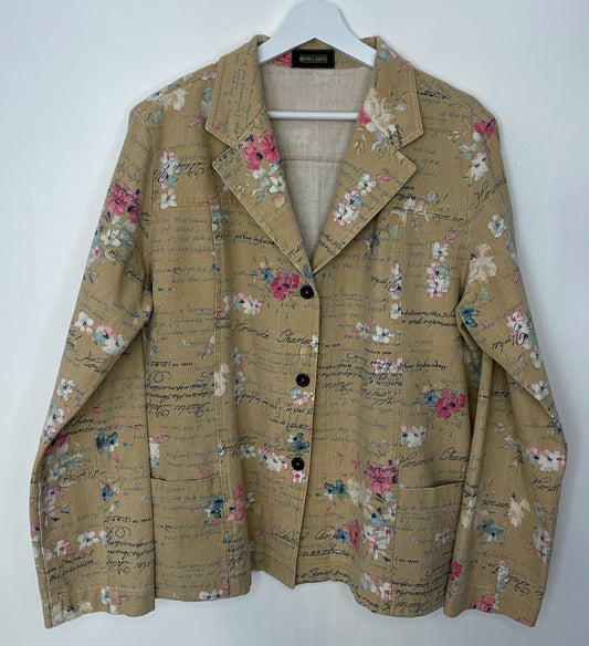 Floral Graphic Vintage Spring Jacket