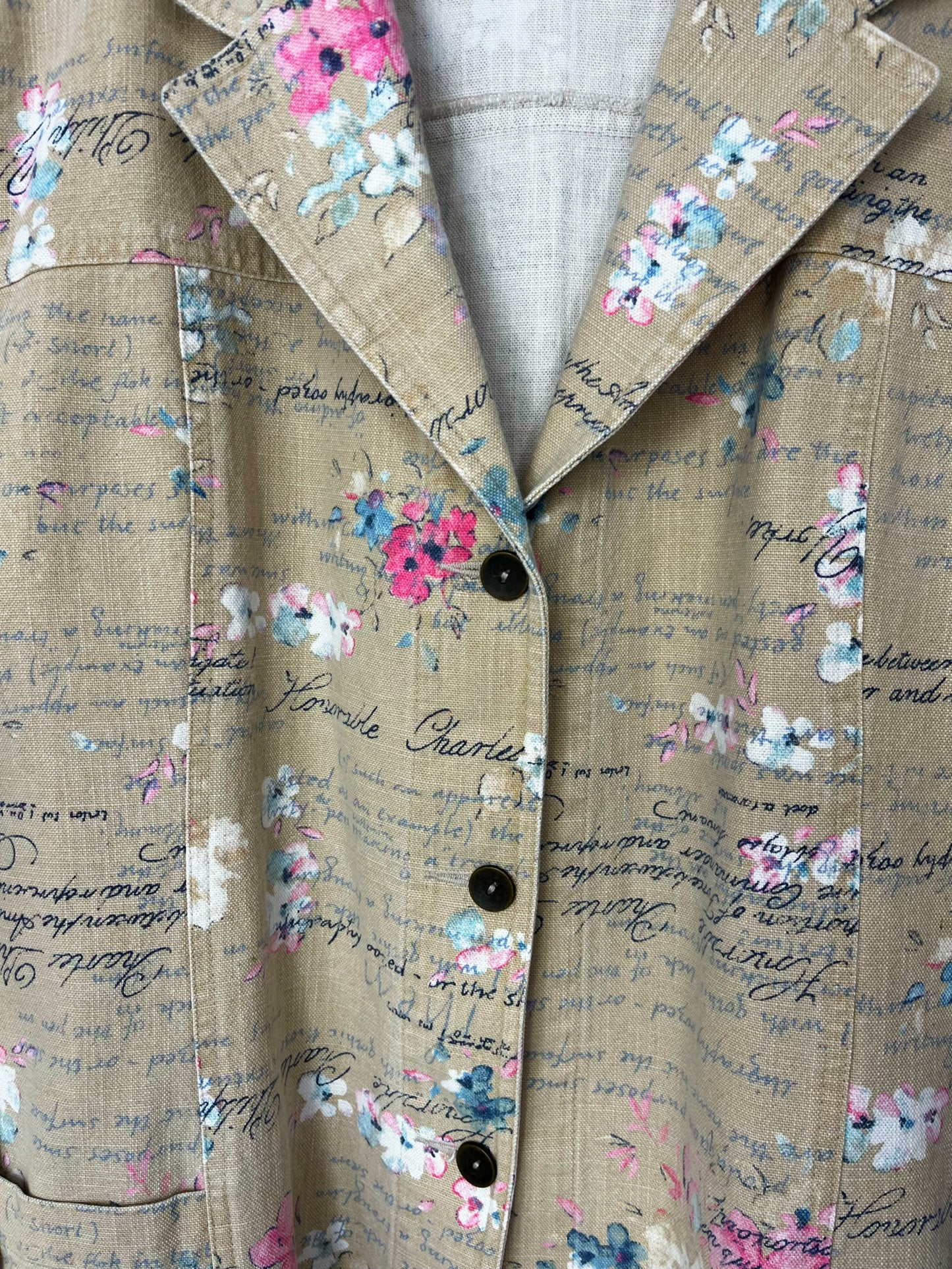 Floral Graphic Vintage Spring Jacket