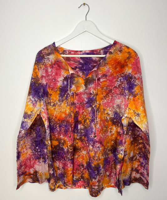 Tie Dye Floaty Blouse