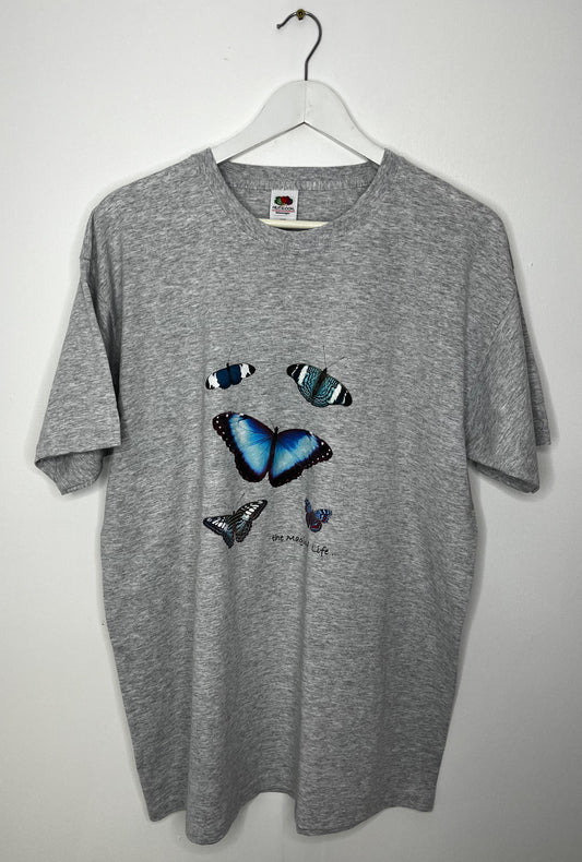 Grey Butterfly T-Shirt