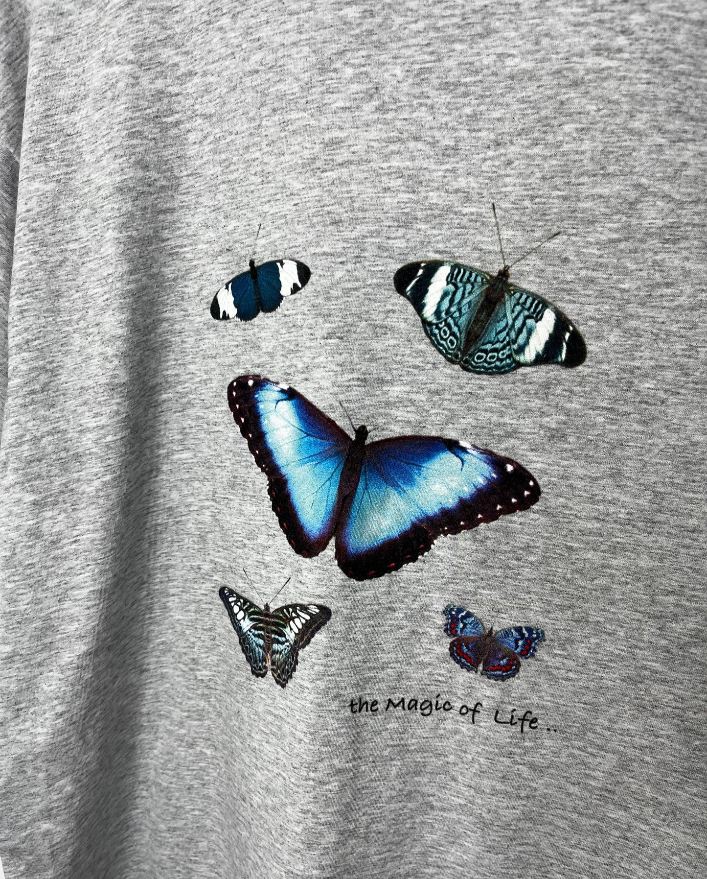 Grey Butterfly T-Shirt