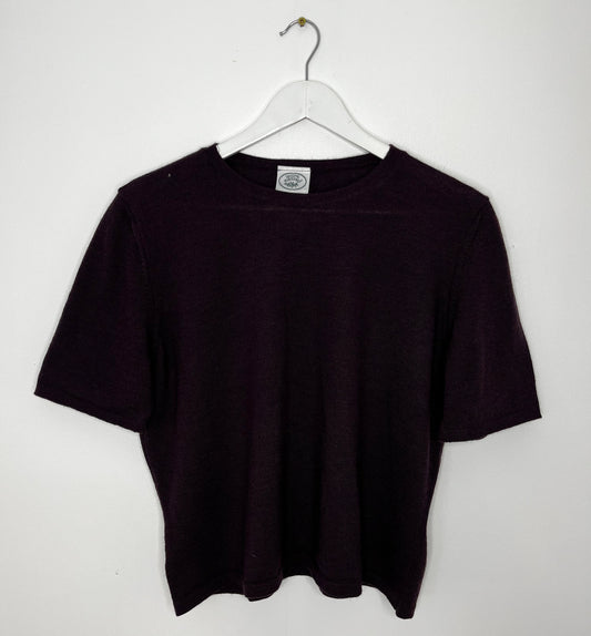 Laura Ashley Plum Wool Light Jumper