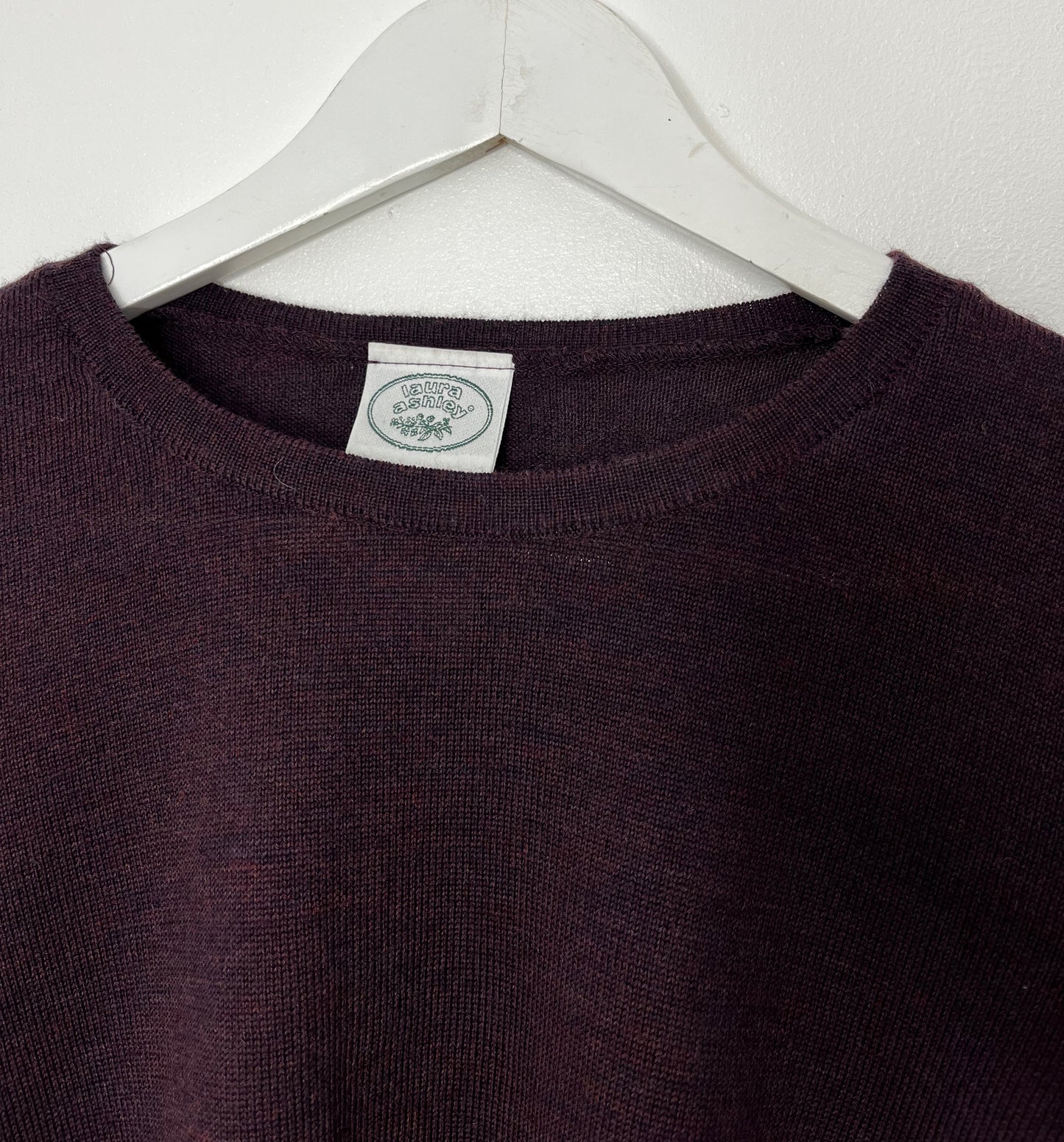 Laura Ashley Plum Wool Light Jumper