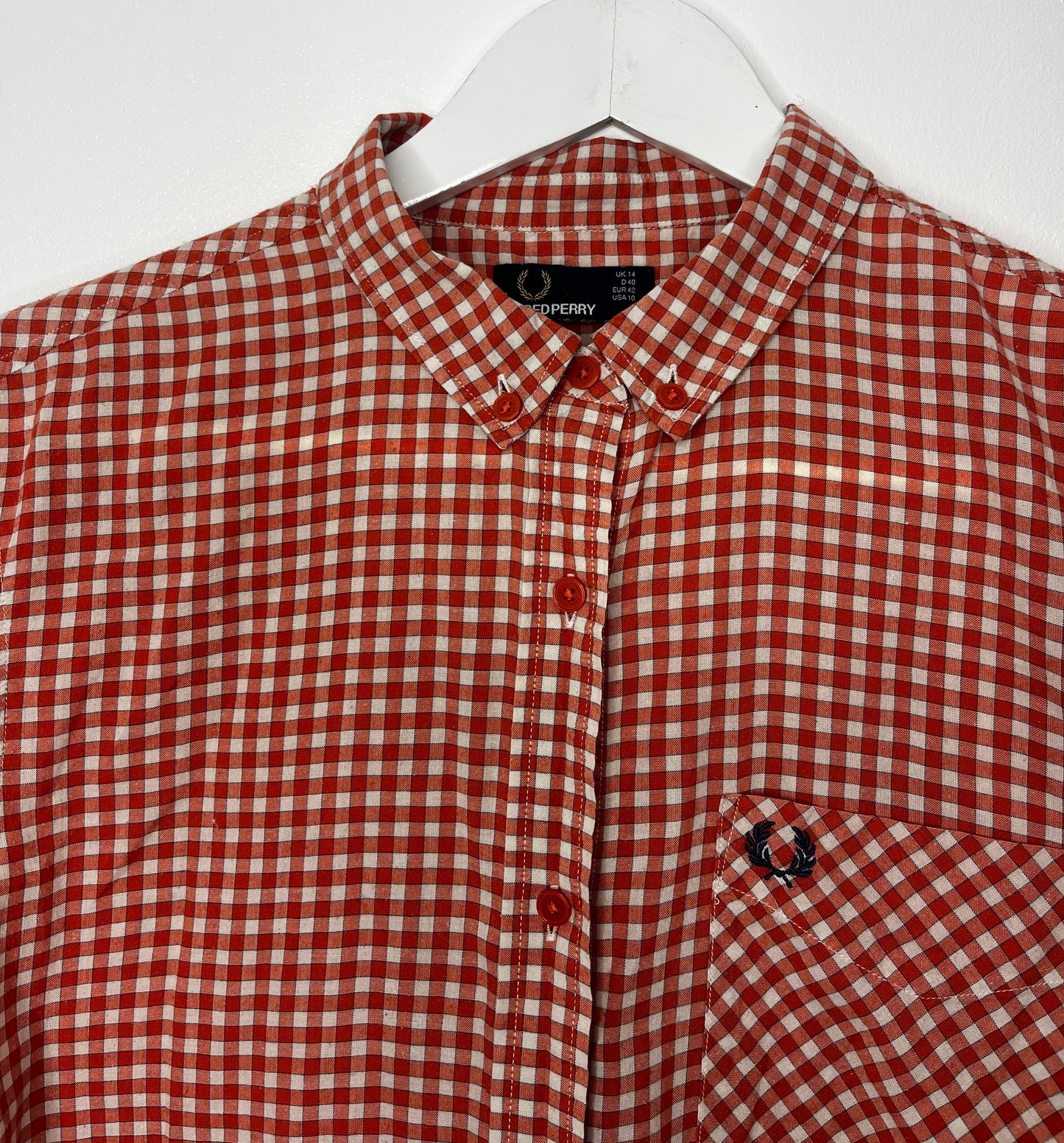 Checked Fred Perry Short Sleeve Shirt