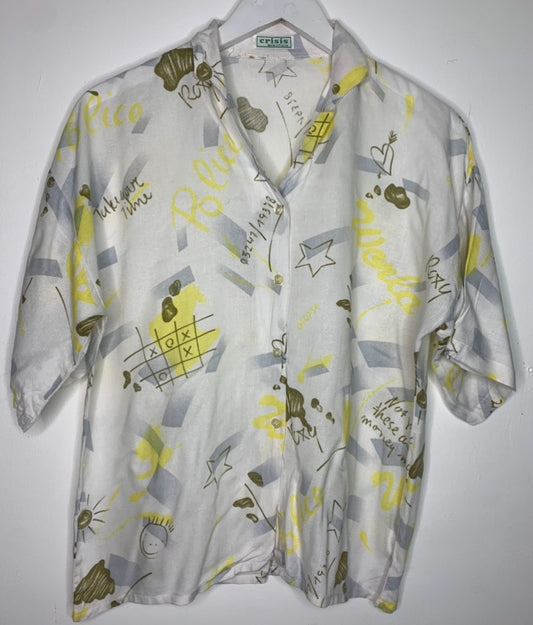 Random Quote Criss Cross Lemon Shirt